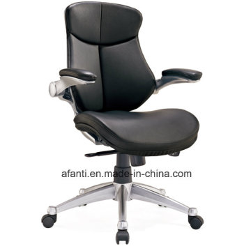 Silla ajustable moderna del encargado del cuero de la oficina de los brazos (RFT-B37-1)